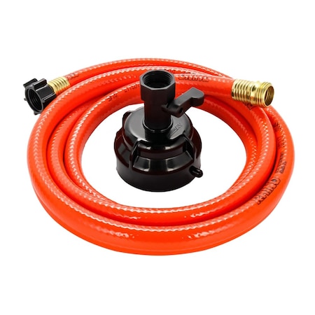 Camco RhinoFlex 10&rsquo; Clean Out Hose w/Rinser Cap - 5/8in Internal Diameter 22999
